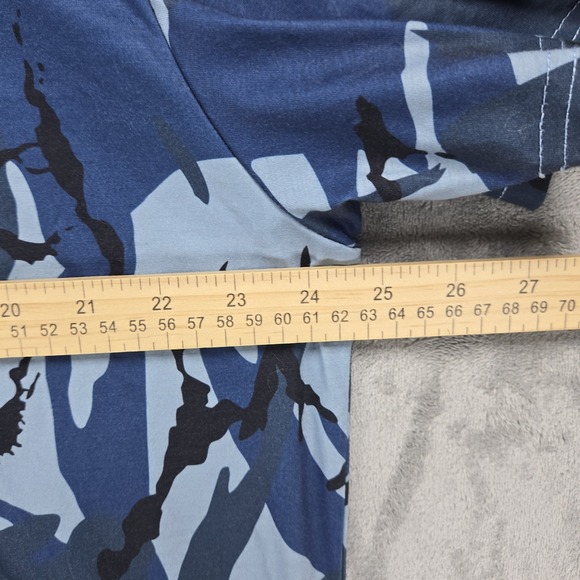 Warrior Camo Polo Shirt Men's SZ XL Blue Moisture Wicking Stretch Camouflage EUC - Picture 6 of 7